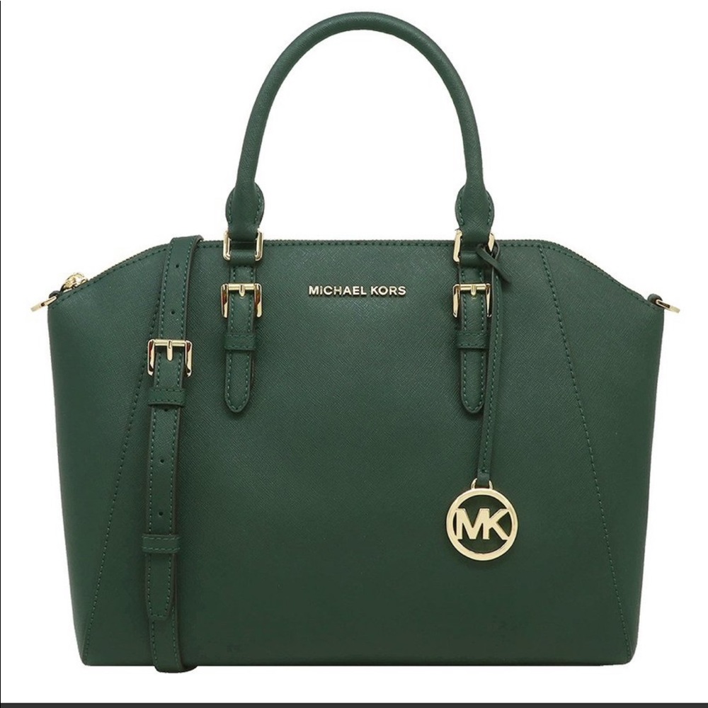Michael Kors Ciara Large East West Top Zip Satchel